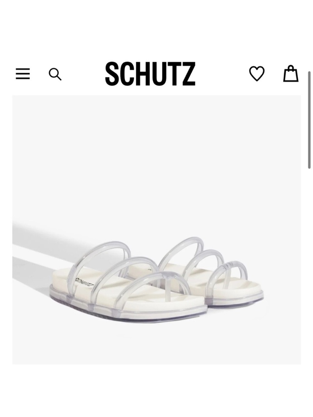 NIB • Schutz Polly sporty jelly sandal- size 7
